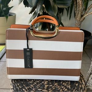 DASEIN striped shoulder/handbag/crossbody bag